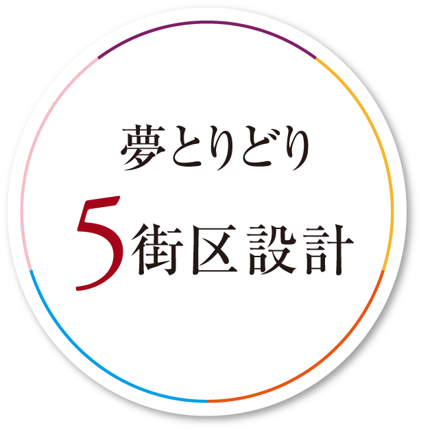 夢とりどりの5街区設計