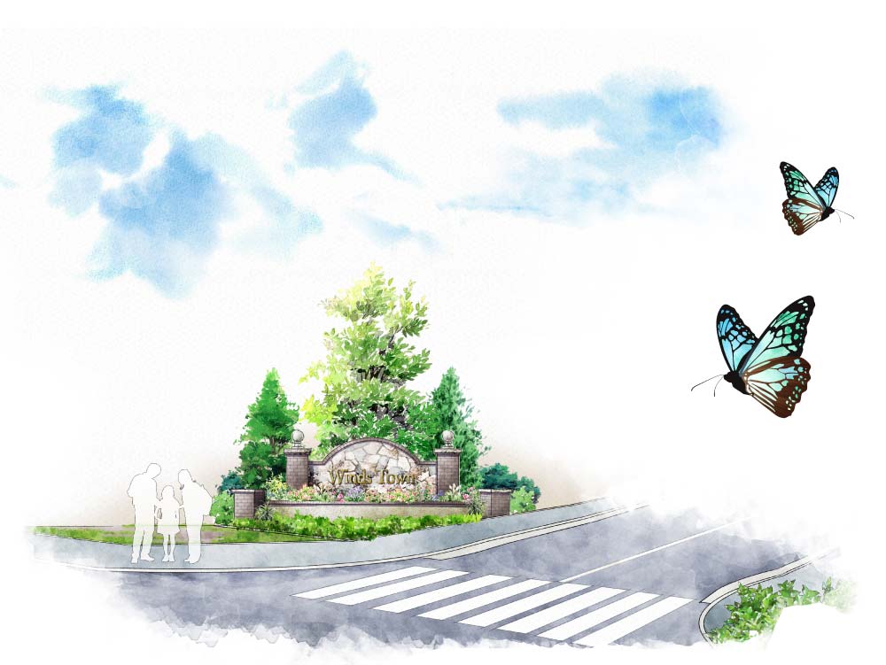 タウンゲートイメージイラスト